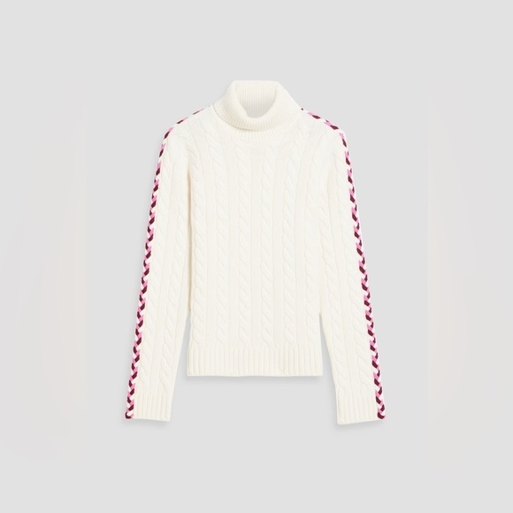 New! Derek Lam 10 Crosby Pippa Lace Up Wool Turtleneck 🩷 Small NWOT! - Picture 9 of 10